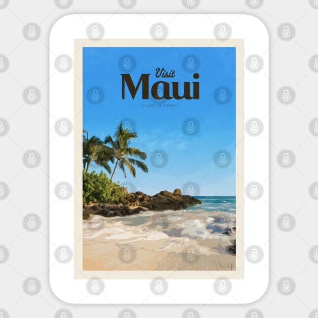 Visit Maui Sticker by Mercury Club